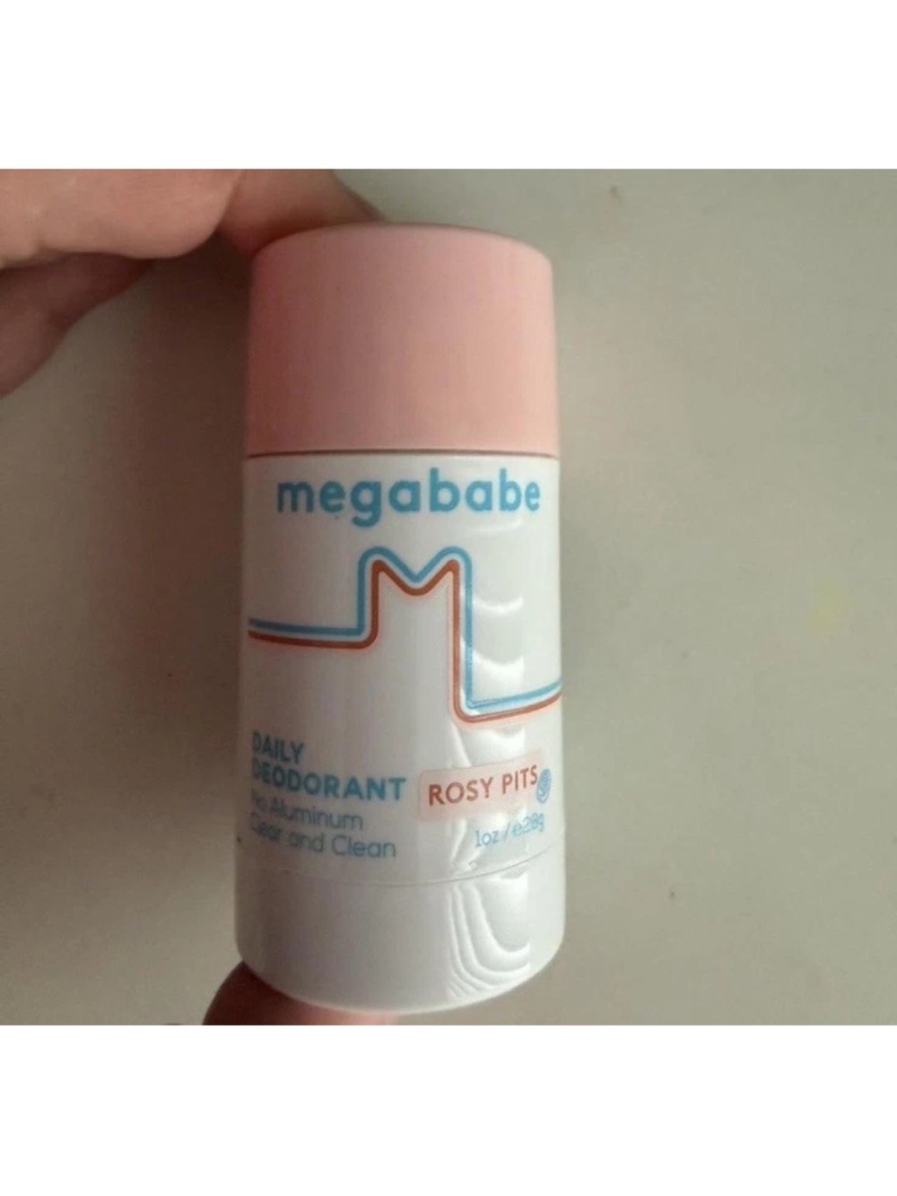 megababe Rosy Pits Daily Deodorant - Pink & White